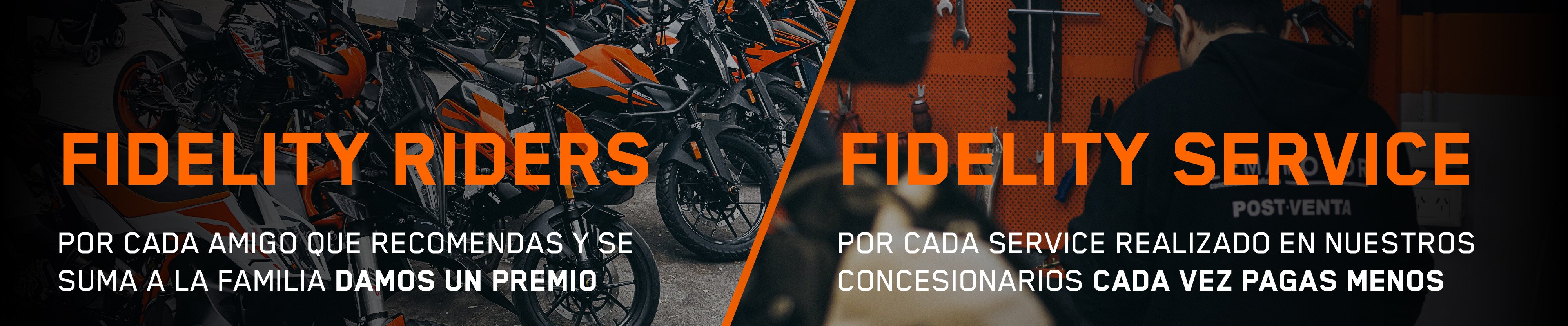 KTM - Fidelity Service y Riders KTM - Fidelity Service y Riders